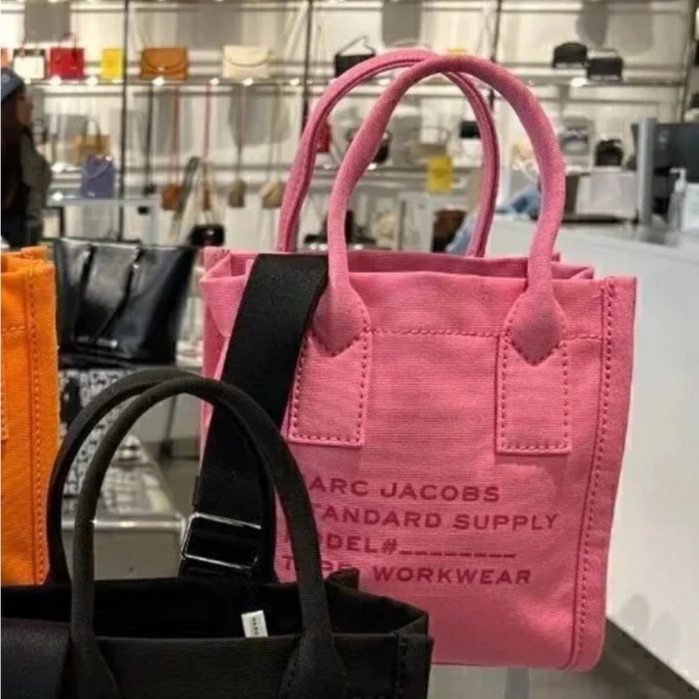 Marc Jacobs Pink Canvas Standard Supply Tote Bag